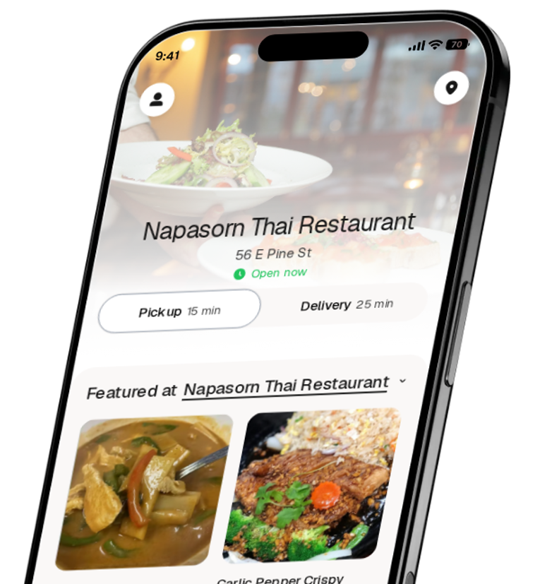 Napasorn Thai Restaurant app preview