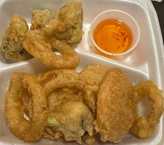 Tempura Vegetables.